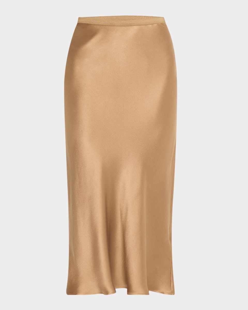 Bar Silk Slip Skirt